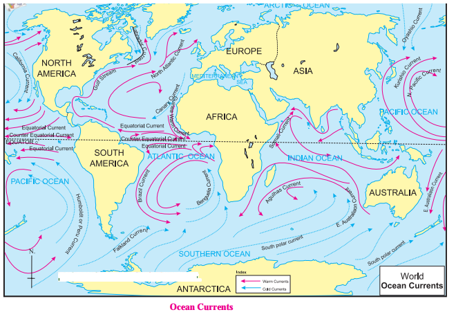 Maharashtra Board Class 8 Geography Solutions Chapter 5 Ocean Currents ...