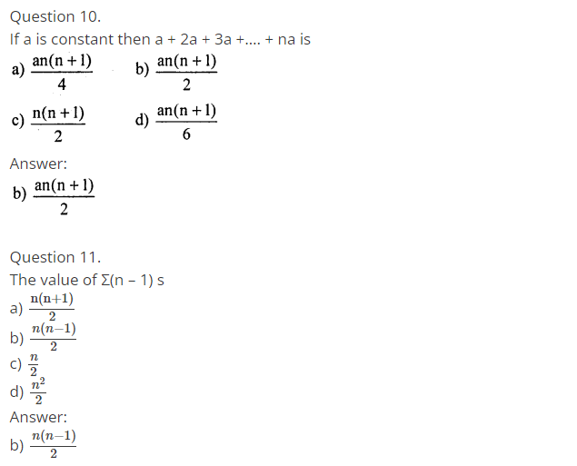 KSEEB Solutions for Class 10 Maths Chapter 1 Arithmetic Progressions ...