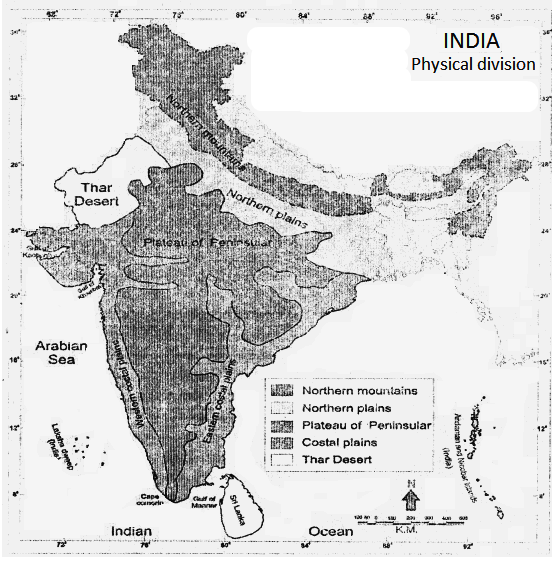 Mp Board Class 9th Social Science Solutions Chapter 3 India: Location 